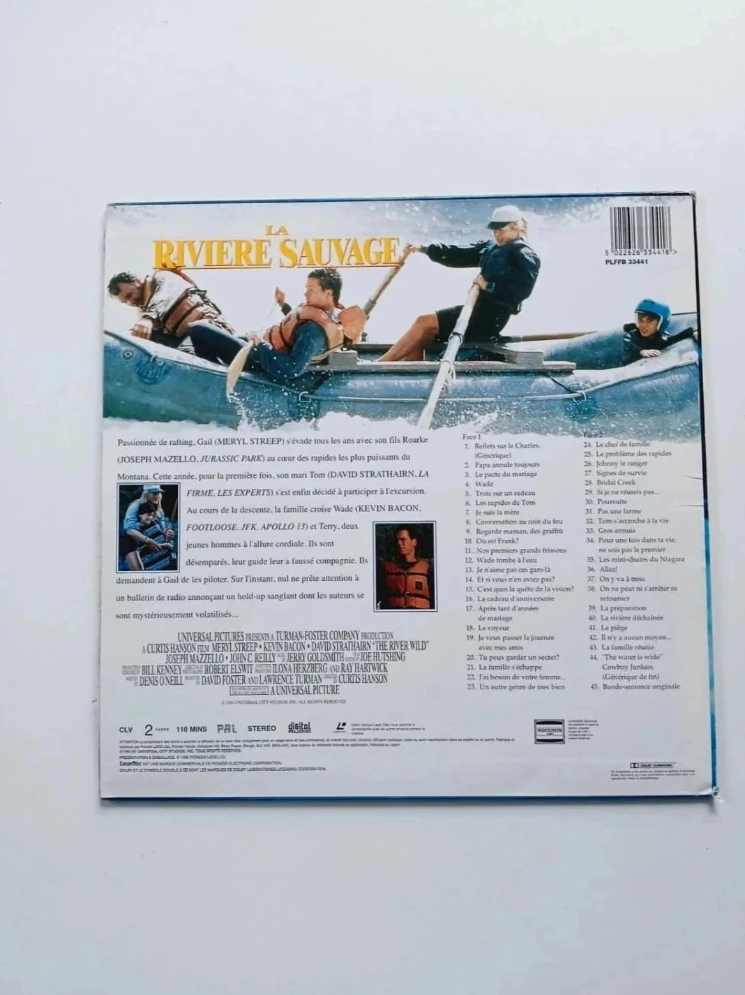 Laserdisc La Rivière Sauvage – photo 2